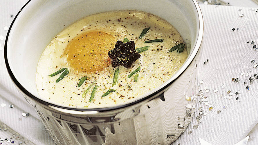 Oeufs ccotte aux truffes